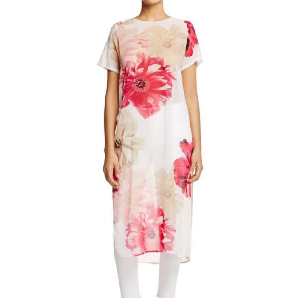 Calvin Klein Sheer Maxi Tunic